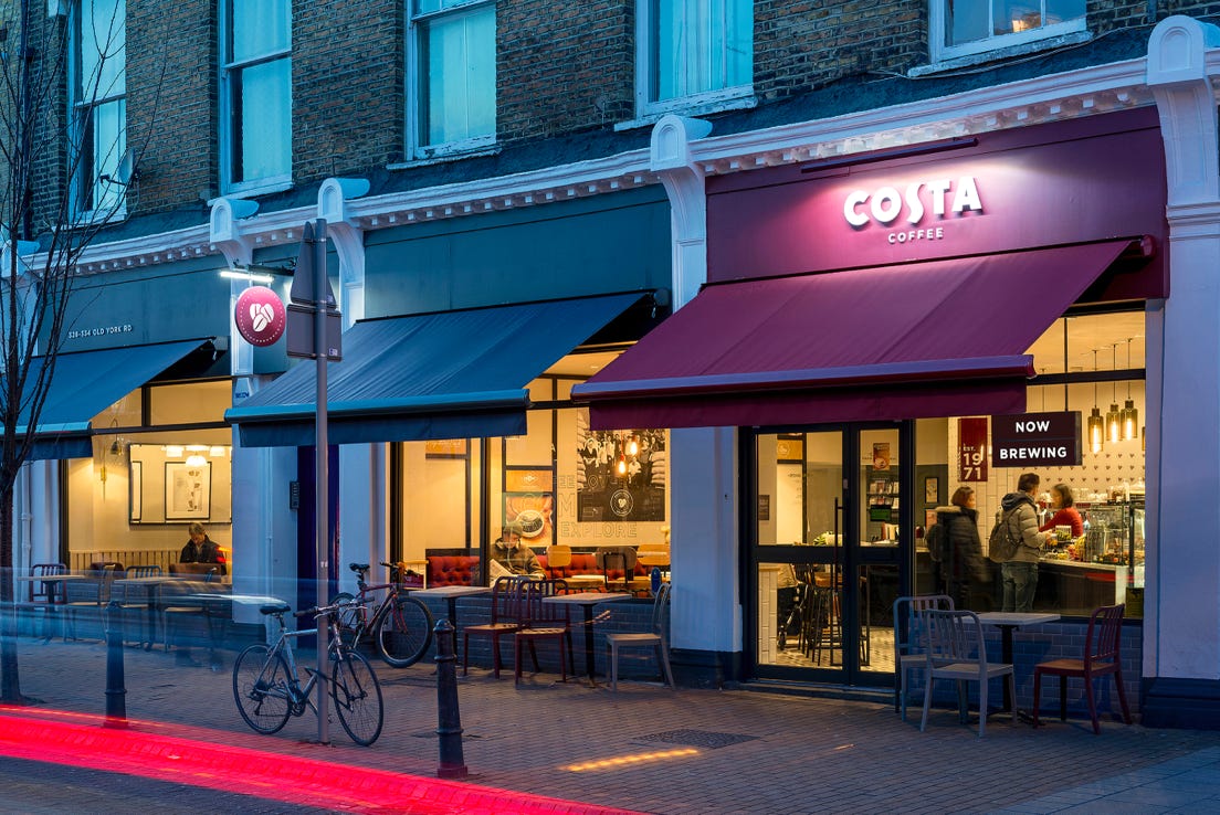 Costa Coffee store brand guidelines